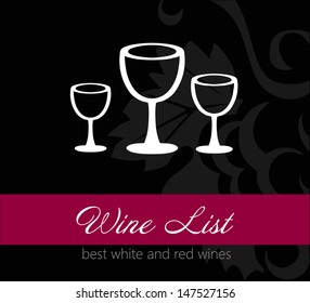 Wine list label