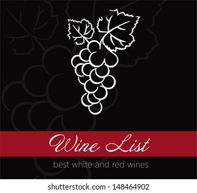 Wine list label