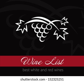 Wine list label
