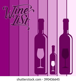 Wine List Menu Card Design Template