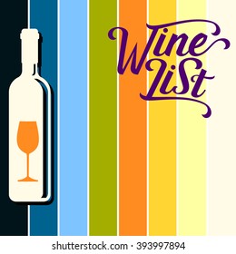 Wine List Menu Card Design Template