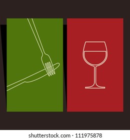 Wine list and menu design