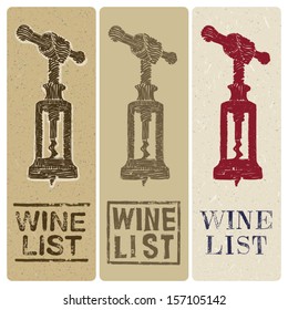 wine list slim covers