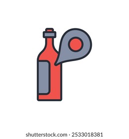 Vector.Trazo editable.Signo de estilo lineal para uso Diseño web, logotipo.Ilustración de símbolo.