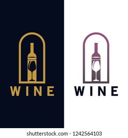 wine logo concept