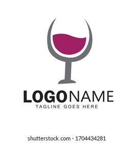 wine logo design & illustration vector art 