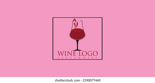 Wine logo design with style