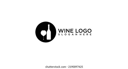 Wine logo design with style