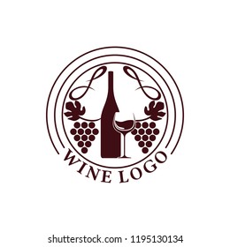 Wine Logo Design. Wine Logo Template