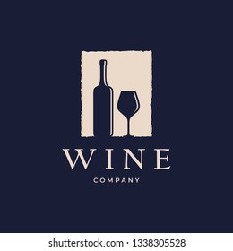 Wine Logo Design Template