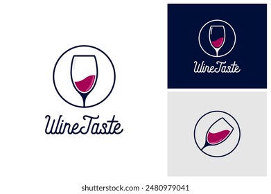 Wine logo design template. Red wine design, Vector illustration for wine shop or wine lovers