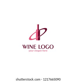 Wine logo design template. Vector illustration of icon