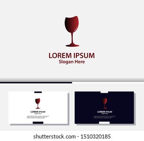 Wine logo design template. vector illustration.EPS10
