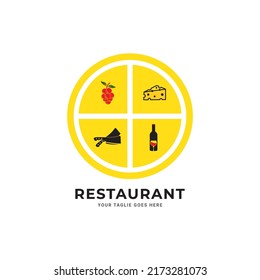 Wine logo design template. Vector illustration of icon