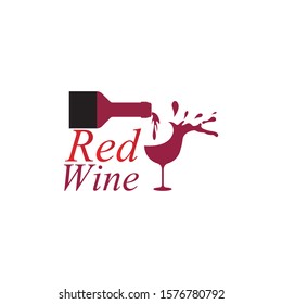 Wine logo design template.vector illustration of icon-vector