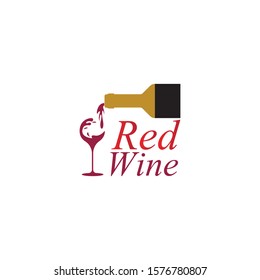Wine logo design template.vector illustration of icon-vector