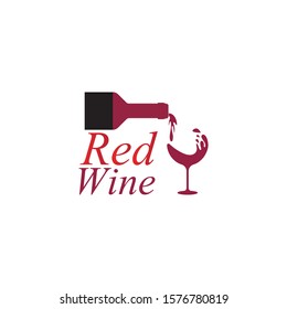 Wine logo design template.vector illustration of icon-vector