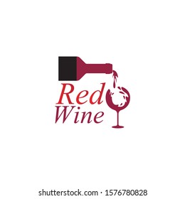 Wine logo design template.vector illustration of icon-vector