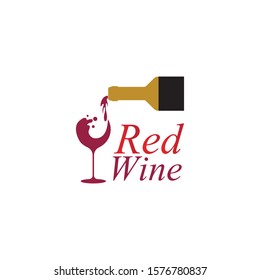 Wine logo design template.vector illustration of icon-vector