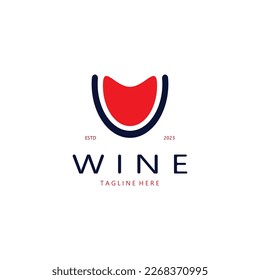 Wine logo design template.vector illustration of icon-vector