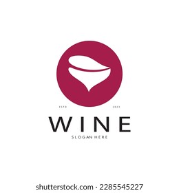 Wine logo design template.vector illustration of icon-vector