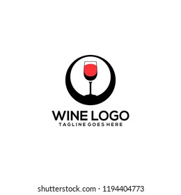 Wine Logo Design Vector Template Ready to Use