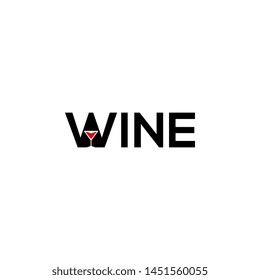 Wine Logo Design Vector Template