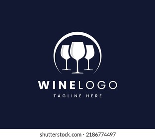 Wine Logo. Elegant Wine Logo Template