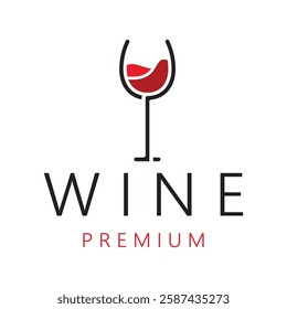 Wine logo with wine glasses and bottles.for night clubs,bars,cafe and wine shops.