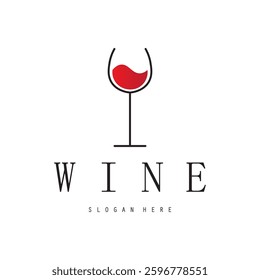 Wine logo with wine glasses and bottles.for night clubs,bars,cafe and wine shops, logo, vector.