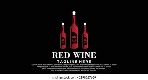 Wine logo icon design template vector illustration Premium Vector