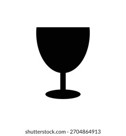 Ilustración de icono de logotipo de vino simple plana