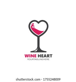 plantilla de diseño de ilustración de vector de logotipo de vino