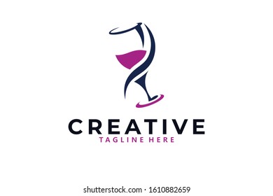 wine logo icon vector isolated