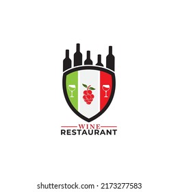 wine logo icon vector template.