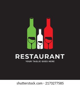 wine logo icon vector template.
