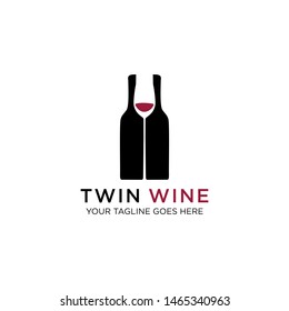 Wine Logo Image / Wine logo Vector / Wine Bottle Logo Tempalte
