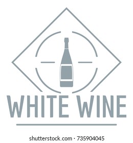 Wine logo. Simple illustration of wine vector logo for web