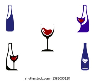 Wine Logo Template Stock Vector