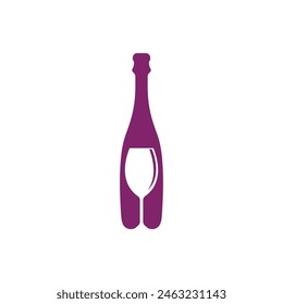 Weinlogo Vorlage Vektorillustration