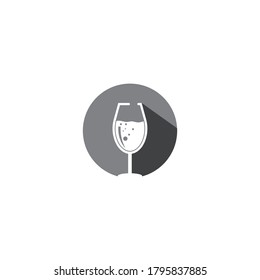 Ilustración vectorial de la plantilla de logotipo de vino