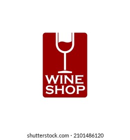 Wine Logo Template Vector Isolated in White Background