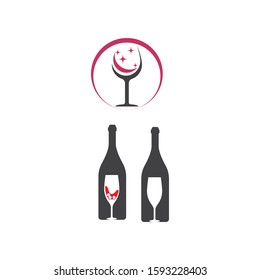 Wine Logo Template vector symbol nature