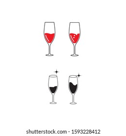 Wine Logo Template vector symbol nature
