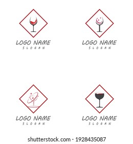 Wine Logo Template vector symbol nature