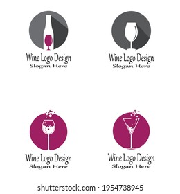 Wine Logo Template vector symbol nature