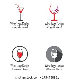 Wine Logo Template vector symbol nature