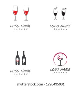 Wine Logo Templates. vector symbols