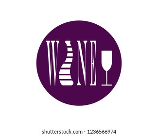 Wine logo vector template