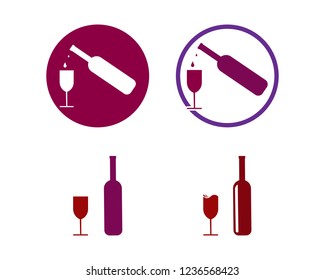 Wine logo vector template